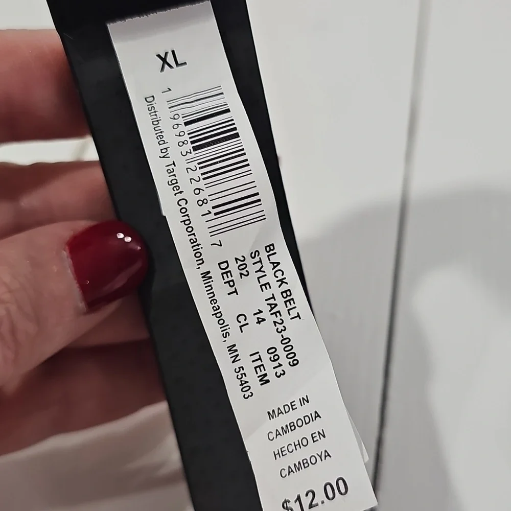 Target Black Belt Boy's Size XL